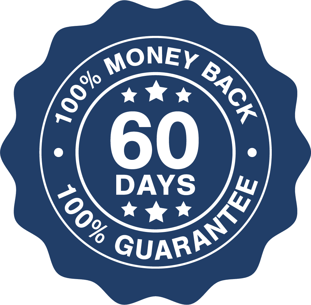 60 day money back guarantee seal