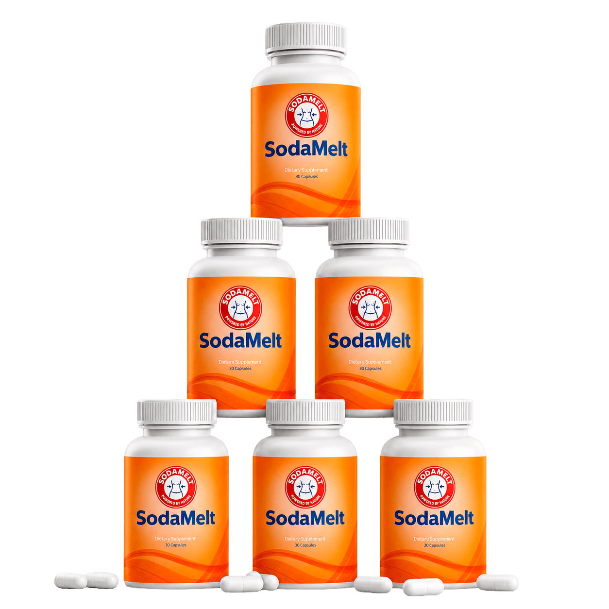 SodaMelt 6-bottle pack with capsules